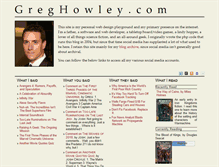 Tablet Screenshot of greghowley.com